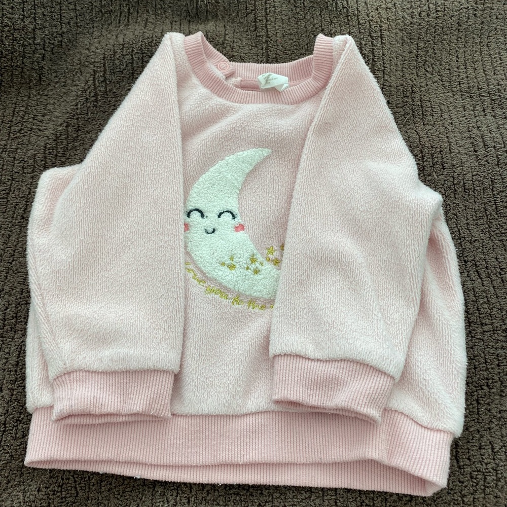 Over the moon top for girls